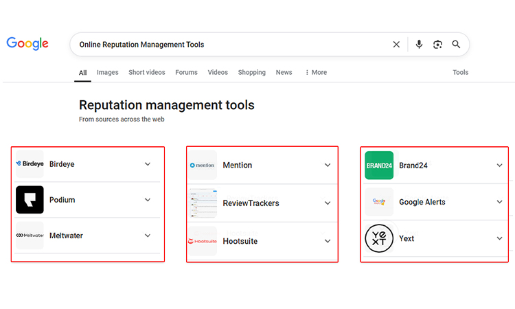 Implementation of Online Reputation Management Tools