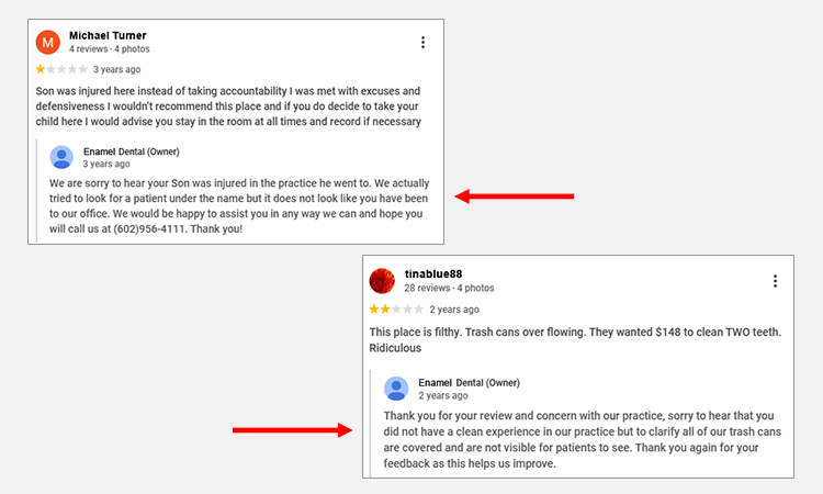 Respond to Negative Reviews
