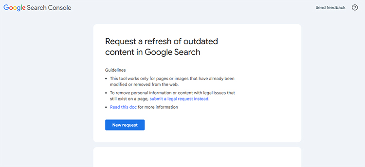 Speed up De-indexing from Google