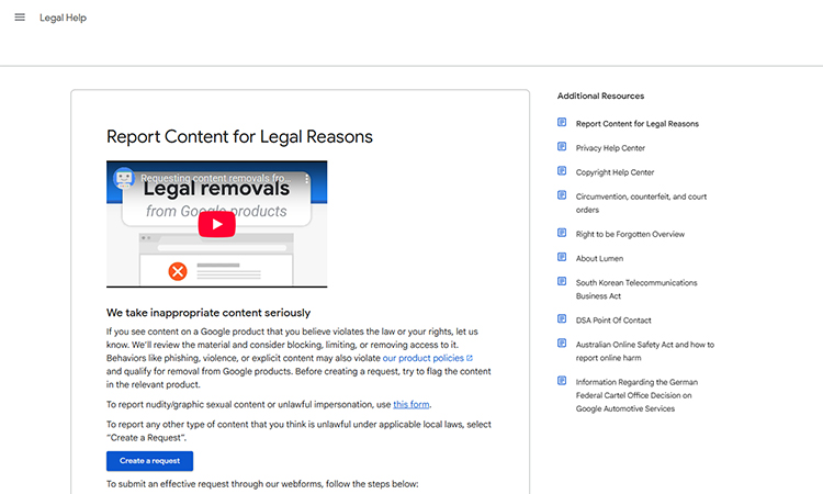 File a DMCA Takedown Request  (if applicable)