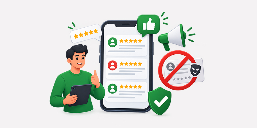 Always Promote Authentic Positive Reviews - Never Buy Fake Reviews!